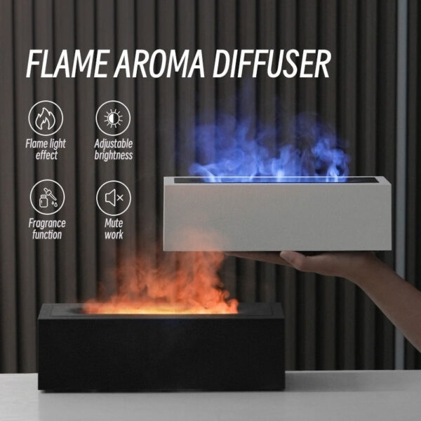 Køb Flame Aroma Diffuser - Sort online billigt tilbud rabat aroma diffuser